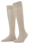 Falke Sensitive London Cotton Blend Knee High Socks In Brown