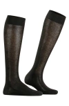 Falke Sensitive London Cotton Blend Knee High Socks In Black