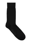 Falke Cashmere & Wool-blend Cozy Socks In Black