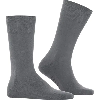 Falke Sensitive New York Crew Socks In Light Grey