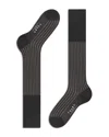 Falke Shadow Knee High Socks In Grey/white