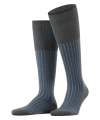 Falke Shadow Striped Cotton Knee High Socks In Animal Print