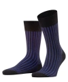 Falke Shadow Striped Dress Socks In Multi
