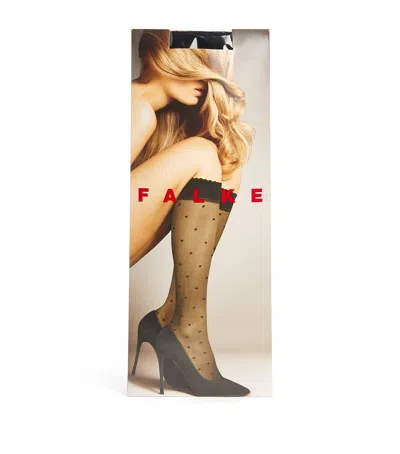 Falke Sheer Dot Knee-high Socks In Blue