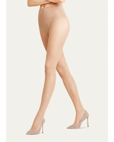Falke Sheer Mesh Shaping Tights In Powder