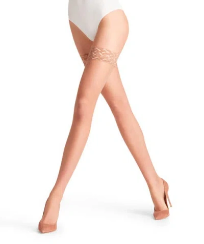 Falke Shelina 12 Denier Ultra Sheer Thigh Highs In White