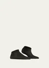 Falke Shiny Rolled-cuff Sneaker Socks In Black