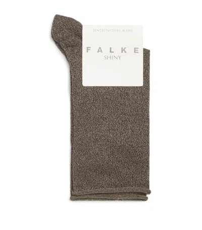 Falke Shiny Socks In Brown