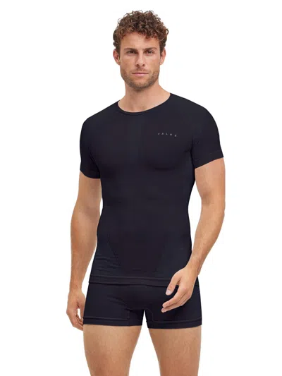 Falke Short Sleeve Warm T-shirt In Black