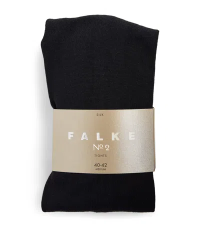 Falke Silk-blend No.2 Tights In Navy