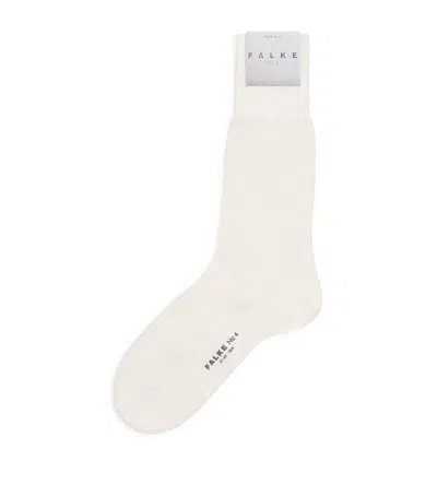 Falke Silk-blend No.4 Socks In White