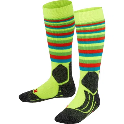 Falke Sk2 Intermediate Stripes Ski Socks In Green