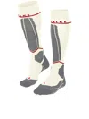 Falke Sk4 Advanced Compression Light Ski Socks In White