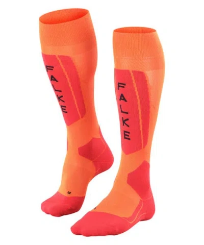 Falke Sk5 Expert Ski Socks In Orange
