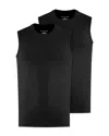 Falke Sleeveless Crewneck Tees, 2 Pk. In Black