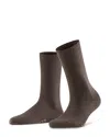 Falke Soft Merino Blend Socks In Brown