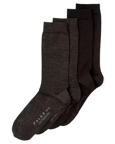 Falke Soft Merino Blend Socks In Brown