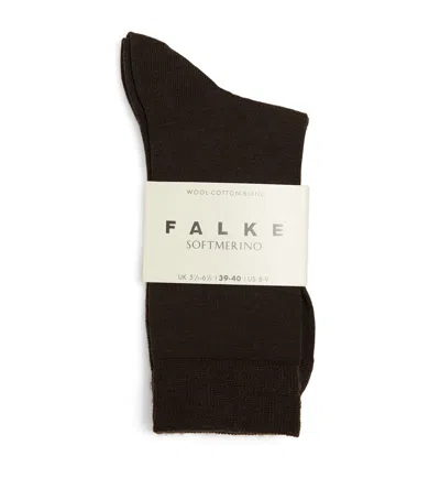 Falke Soft Merino Socks In Brown