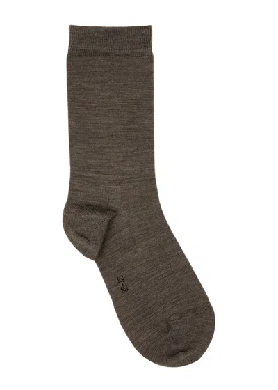 Falke Soft Merino Wool Blend Socks In Grey