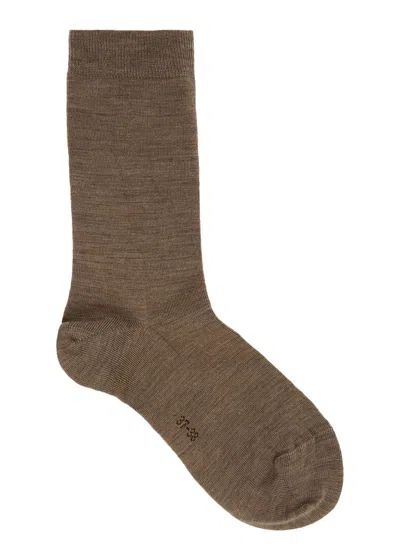 Falke Soft Merino Wool-blend Socks In Grey