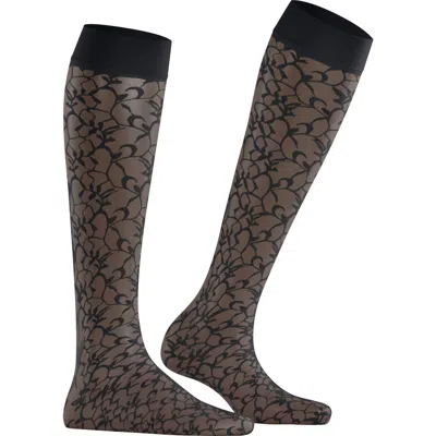 Falke Soft Spell Knee High Socks In Black