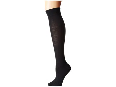 Falke Softmerino Knee High Socks Women's Knee High Socks Shoes Dark Navy: Eu 35-36 (us Women's 5-6) In Black