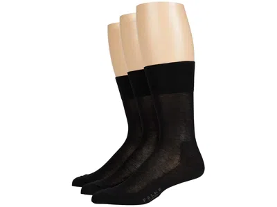 Falke Softmerino Socks Women's Crew Cut Socks Shoes Linen Melange: Eu 39-40 (us Women's 8-9) In Black