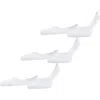 Falke Step Cotton 3-pack No Show Socks In White
