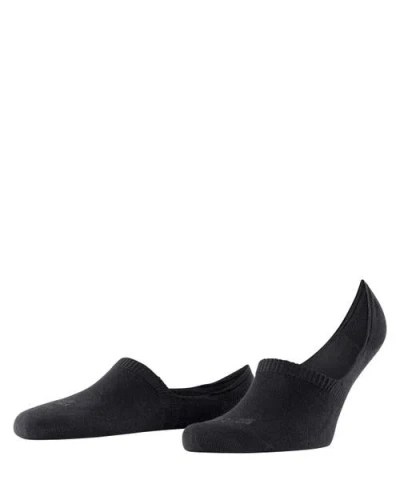 Falke Step Cotton High Cut No Show Socks In Black