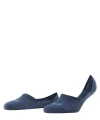 Falke Step Cotton High Cut No Show Socks In Blue