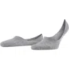 Falke Step Cotton No Show Socks In Gray