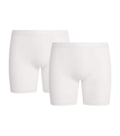 Falke Stretch Egyptian Cotton Boxer Briefs In White