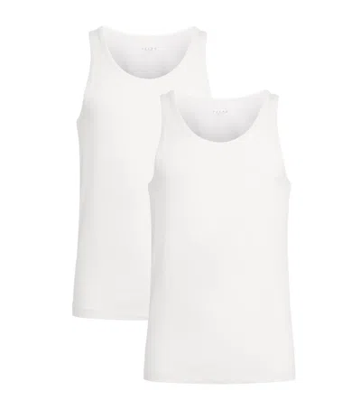 Falke Stretch Egyptian Cotton Vest In White