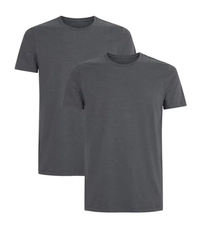 Falke Stretch-cotton Daily Comfort T-shirts In Black