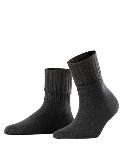 Falke Striggings Rib Boot Socks In Black