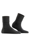 Falke Striggings Rib Cuff Socks In Gray