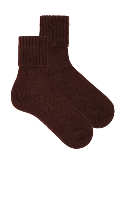 Falke Striggings Rib Sock In Brown