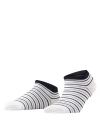 Falke Stripe Shimmer Sneaker Socks In White