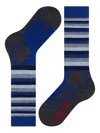 Falke Striped Ski Socks (pack Of Two) In Blue
