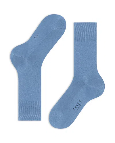 Falke Tiago Cotton Blend Socks In Cornflower