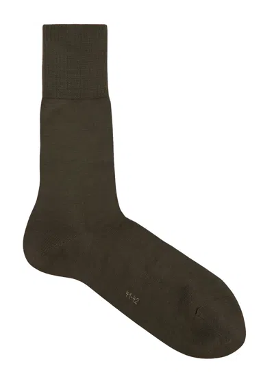 Falke Tiago Cotton-blend Socks In Brown
