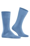 Falke Tiago Organic Cotton Dress Socks In Cornflower