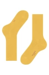 Falke Tiago Organic Cotton Dress Socks In Yellow
