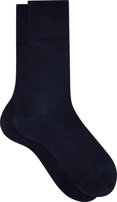 Falke Tiago Ribbed Socks, 1-pair Dark Navy - Size: 47-48 In Blue