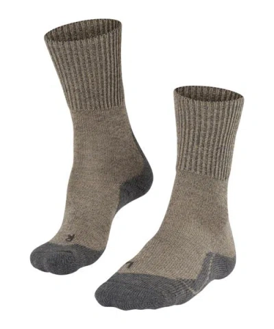 Falke Tk1 Adventure Wool Hiking Socks In Brown