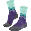 Falke Tk2 Explore Crest Hiking Socks In Purple