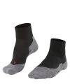 Falke Tk5 Wander Short Hiking Socks In Black