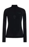 Falke Turtleneck Ski Top In Black