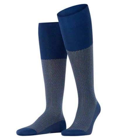 Falke Uptown Tie Knee High Socks In Blue