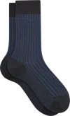 Falke Vertical Stripe Shadow Socks, 1-pair In Black